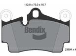 Bendix Braking BPD1401 Set Di Pastiglie Freno, Freno A Disco Oe 7L0698451 Compatibile Con Q7, Cayenne, Touareg