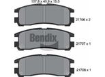 Bendix Braking BPD1835 Set Di Pastiglie Freno, Freno A Disco Oe 4605A237 Compatibile Con Sebring, Santamo, Eclipse, Galant, Pajero, Sigma, Space Runner, Space Wagon