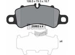 Bendix Braking BPD2305 Set Di Pastiglie Freno, Freno A Disco Oe 9P1698151 Compatibile Con Boxster, Cayman, 911