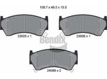 Bendix Braking BPD1903 Set Di Pastiglie Freno, Freno A Disco Oe 1V353328ZA Compatibile Con Almera