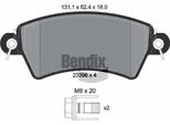 Bendix Braking BPD1515 Set Di Pastiglie Freno, Freno A Disco Oe 1617256080 Compatibile Con Xsara, 206, 306