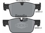Bendix Braking BPD1873 Set Di Pastiglie Freno, Freno A Disco Oe 31423651 Compatibile Con S60, S90, V60, V90, XC60