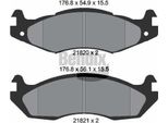 Bendix Braking BPD1848 Set Pastiglie Freno, Freno A Disco Oe 04638634 Compatibile Con Cherokee, Comanche