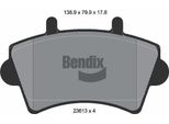 Bendix Braking BPD1155 Set Di Pastiglie Freno, Freno A Disco Oe 4106000QAD Compatibile Con Interstar, Movano, Master