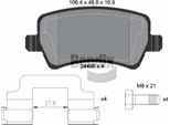 Bendix Braking BPD1138 Set Di Pastiglie Freno, Freno A Disco Oe LR027129 Compatibile Con Evoque, S60, S80, V60, V70, XC60, XC70