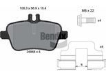 Bendix Braking BPD1576 Set Di Pastiglie Freno, Freno A Disco Oe 440605DA0A Compatibile Con Classe A, Classe B, Cla, Classe Gla, Slc, Slk