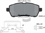 Bendix Braking BPD1032 Set Di Pastiglie Freno, Freno A Disco Oe 04465B1310 Compatibile Con Fiesta, 2