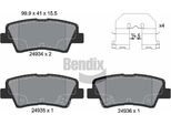 Bendix Braking BPD2208 Set Di Pastiglie Freno, Freno A Disco Oe 583022EA31 Compatibile Con Elantra, Sonata, Tucson, Opirus, Soul