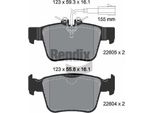 Bendix Braking BPD2592 Set Di Pastiglie Freno, Freno A Disco Oe 68318394AA Compatibile Con Giulia, Stelvio