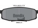 Bendix Braking BPD2181 Set Di Pastiglie Freno, Freno A Disco Oe 0446602340 Compatibile Con Land Cruiser, Tundra