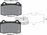 Bendix Braking BPD2266 Set Di Pastiglie Freno, Freno A Disco Oe 583022MA10 Compatibile Con Genesis, Cherokee, Model S