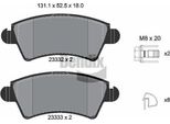 Bendix Braking BPD1429 Set Di Pastiglie Freno, Freno A Disco Oe 425229 Compatibile Con Xsara, 206