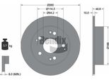 Bendix Braking BDS1916 Disco Freno Oe 42510S5TE00 Compatibile Con Civic
