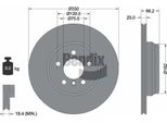 Bendix Braking BDS1761 Disco Freno Oe 34216792233 Compatibile Con Serie 3 F30, Serie 3 F34, Serie 3 F31, Serie 4 F33, Serie 4 F32, Serie 4 F36