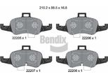 Bendix Braking BPD2589 Set Di Pastiglie Freno, Freno A Disco Oe 8S0698151 Compatibile Con Tt