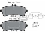 Bendix Braking BPD2299 Set Di Pastiglie Freno, Freno A Disco Oe 0004203700 Compatibile Con Amg Gt, Classe C, Classe S, Sl