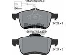 Bendix Braking BPD1242 Set Di Pastiglie Freno, Freno A Disco Oe 58281390AA Compatibile Con Doblo, Delta, Combo