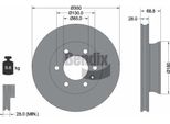 Bendix Braking BDS1585 Disco Freno Oe 9104210000 Compatibile Con Esprinter, Sprinter