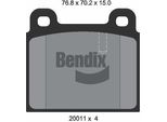 Bendix Braking BPD1675 Set Di Pastiglie Freno, Freno A Disco Oe 0060713601 Compatibile Con Spider
