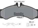 Bendix Braking BPD1228 Set Di Pastiglie Freno, Freno A Disco Oe 2D0698151A Compatibile Con Sprinter, Vario