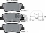Bendix Braking BPD1176 Set Di Pastiglie Freno, Freno A Disco Oe 583021RA30 Compatibile Con Accent, Elantra, Grandeur, I20, I30, I40, Sonata, Tucson, Veloster, Carens, Ceed, Cerato, Optima, Proceed, Rio, Soul, Sportage