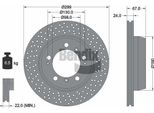 Bendix Braking BDS2072HC Disco Freno Oe 98635240301 Compatibile Con 911, Boxster, Cayman