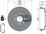 Bendix Braking BDM1035 Tamburo Del Freno Oe 0060504972 Compatibile Con Civic
