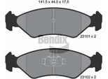 Bendix Braking BPD1296 Set Di Pastiglie Freno, Freno A Disco Oe 1010502 Compatibile Con Courier, Fiesta, Ka