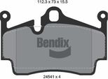 Bendix Braking BPD2166 Set Di Pastiglie Freno, Freno A Disco Oe 98735293901 Compatibile Con Boxster, Cayman