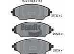 Bendix Braking BPD2262 Set Di Pastiglie Freno, Freno A Disco Oe 19335983 Compatibile Con Aveo