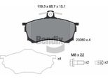 Bendix Braking BPD1912 Set Pastiglie Freno, Freno A Disco Oe DBP511116 Compatibile Con Carisma