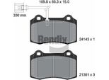 Bendix Braking BPD2096 Set Pastiglie Freno, Freno A Disco Oe 1ML698151 Compatibile Con Leon