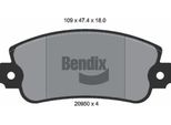 Bendix Braking BPD1111 Set Di Pastiglie Freno, Freno A Disco Oe 71770983 Compatibile Con Panda, Uno, Y10, Ibiza, Malaga, Marbella, Terra