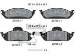 Bendix Braking BPD1942 Set Di Pastiglie Freno, Freno A Disco Oe 1634200020 Compatibile Con Classe M