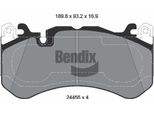 Bendix Braking BPD2421 Set Di Pastiglie Freno, Freno A Disco Oe 4F0698151G Compatibile Con A6 4F, A6 4G, A7 4G