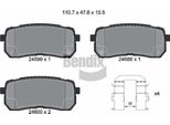 Bendix Braking BPD2176 Set Di Pastiglie Freno, Freno A Disco Oe 583023JA00 Compatibile Con H-1, Ix55, Carnival, Sorento