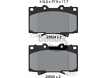 Bendix Braking BPD2002 Set Di Pastiglie Freno, Freno A Disco Oe 0446560230 Compatibile Con Lx, Land Cruiser