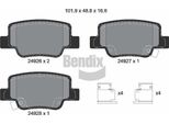Bendix Braking BPD2207 Set Di Pastiglie Freno, Freno A Disco Oe 044660F010 Compatibile Con Verso