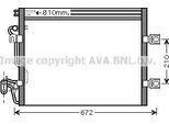 Ava MSA5392 Condensatore, Climatizzatore Oe 2215000354 Compatibile Con Classe C, Classe S