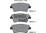 Bendix Braking BPD2388 Set Di Pastiglie Freno, Freno A Disco Oe 58302D4A75 Compatibile Con Optima