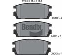 Bendix Braking BPD2050 Set Di Pastiglie Freno, Freno A Disco Oe 58302H1A00 Compatibile Con Terracan