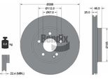 Bendix Braking BDS1054HC Disco Freno Oe 2034210312 Compatibile Con Classe C, Classe Clc, Clk, Slk