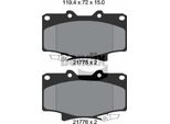 Bendix Braking BPD1844 Set Di Pastiglie Freno, Freno A Disco Oe AY040TY019 Compatibile Con Land Cruiser