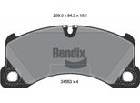 Bendix Braking BPD2169 Set Di Pastiglie Freno, Freno A Disco Oe 95535193960 Compatibile Con Cayenne, Panamera, Touareg
