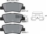 Bendix Braking BPD2341 Set Di Pastiglie Freno, Freno A Disco Oe 583022VA50 Compatibile Con I30, Kona, Sonata, Veloster, Cerato, Optima, Soul