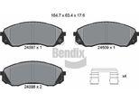 Bendix Braking BPD2175 Set Di Pastiglie Freno, Freno A Disco Oe 581014HA00 Compatibile Con H-1, Carnival