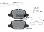 Bendix Braking BPD1443 Set Di Pastiglie Freno, Freno A Disco Oe 77365754 Compatibile Con 500, 500C