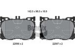 Bendix Braking BPD2591 Set Di Pastiglie Freno, Freno A Disco Oe 0004204900 Compatibile Con Classe C, Cls, Classe E, Eqc, Glc