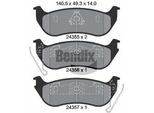 Bendix Braking BPD2138 Set Di Pastiglie Freno, Freno A Disco Oe 05179242AA Compatibile Con Cherokee, Wrangler