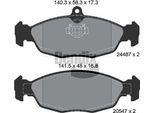 Bendix Braking BPD2159 Set Di Pastiglie Freno, Freno A Disco Oe JLM021220 Compatibile Con Xj, XK8, Xk8Er